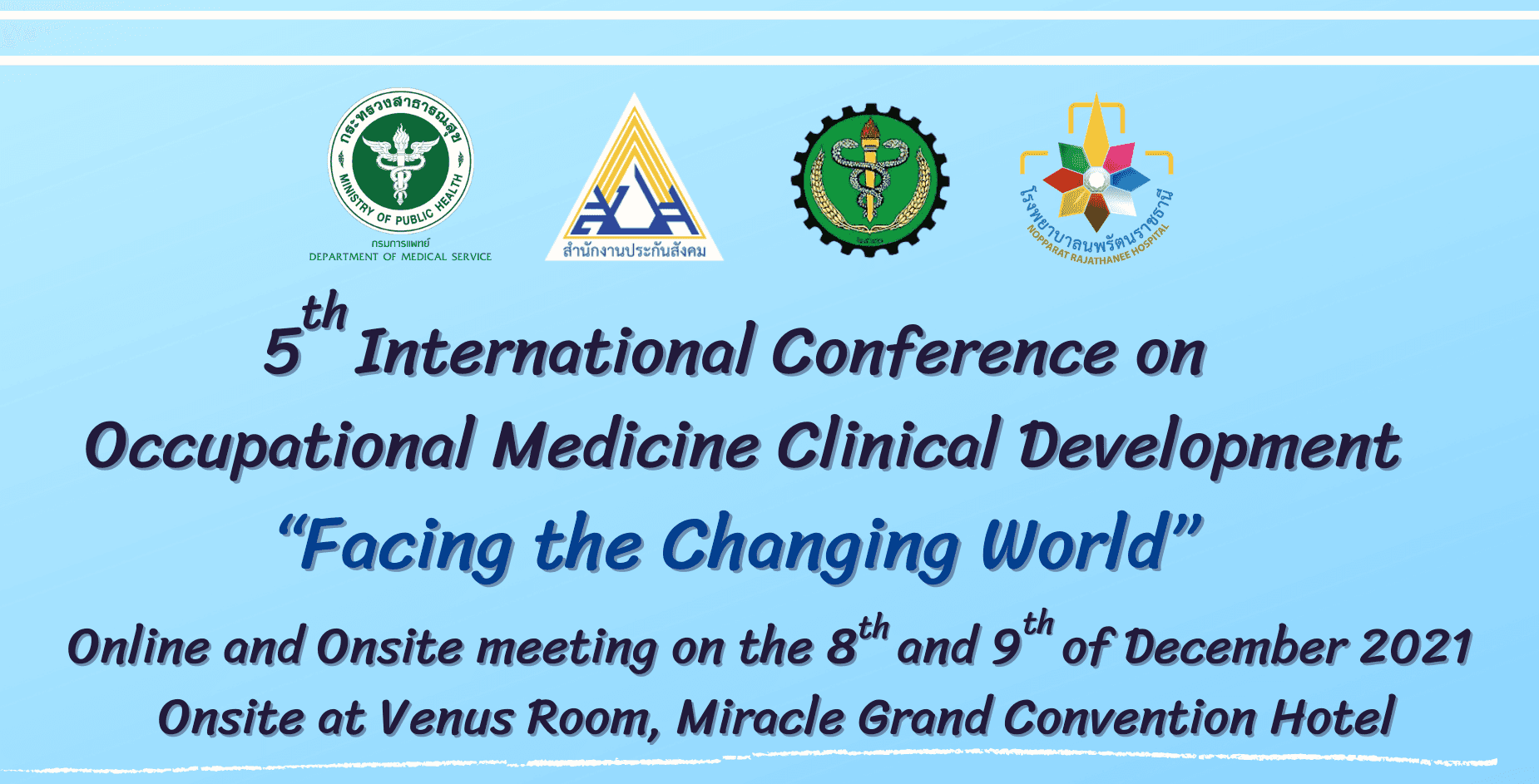 Facing the Changing World, the 5th International meeting on Occupational Medicine